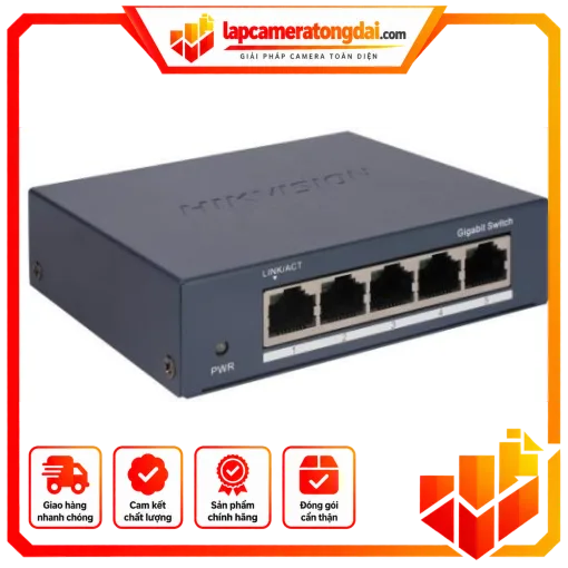 Swich Hikvision 5-Port DS-3E0505-O