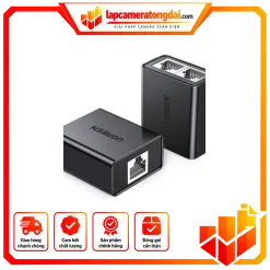 Đầu chia RJ45Ugreen 1 ra 2 cho dây mạngUgreen (2 chiếc/túi) màu đen Ugreen ( 50923)