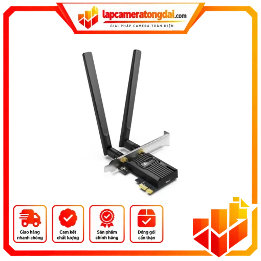 Card mạng không dây Wifi 6 Bluetooth 5.2 TP-LINK Archer TX55E