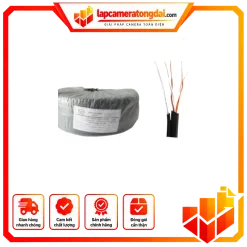 Dây Dropwire Camera 2x(2×0.4)Cu + (7/0.33)St – PVC ( 300mét) VCOM D224001