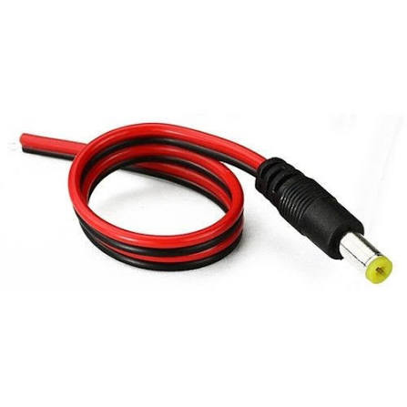 Dây nguồn DC đực, jack đực (đỏ đen) nối nguồn camera