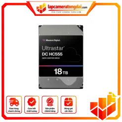 Ổ Cứng HDD WD Ultrastar 18TB SATA iii 3.5 inch DC HC555 WUH722018CLE6L4