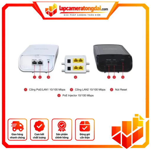 Bộ thu phát sóng không dây cho thang máy HIKVISION DS-3WF0EC-2NT