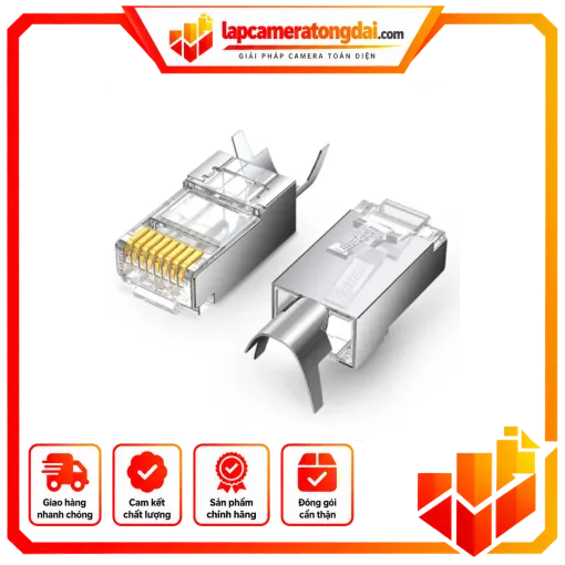 Hạt mạng RJ45 Cat6a/Cat7 gói 10pcs chính hãng Ugreen 70316