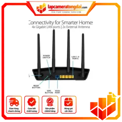 Router Wifi 6 băng tần kép Asus RT-AX1800HP
