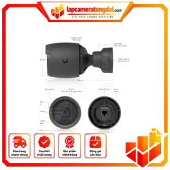 Thiết bị camera IP UniFi mã UVC-G6-Bullet-W hiệu Ubiquiti