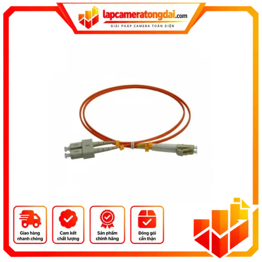Dây nhảy quang SC/PC-LC/PC, DX, OM2(50/125), 2.0mm, 10Mt
