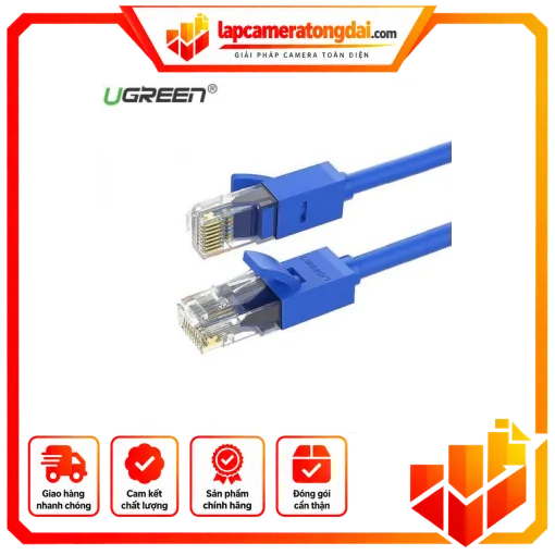 Cáp dữ liệu nối mạng CAT6 UTP,truyền dữ liệu giữa các máy tính,dài 1M Ugreen (11201)