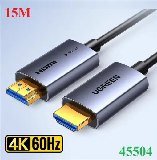 Ugreen 45504 15m 2.0 4K@60Hz sợi quang AOC Fiber HDMI Cable 15m HD178