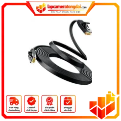 Cáp mạng bấm sẵn Dẹt Cat6 12m 26AWG (NW102) Ugreen 50179