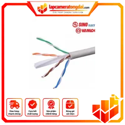 Cáp mạng UTP CAT6, 24AWG, 4 đôi (305m/thùng) – Sino Vanlock