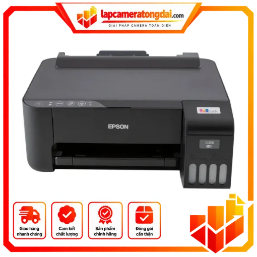 Máy In Chính Hãng Epson L1250 (In Phun 4 Màu, 1 Mặt, Đơn Năng, Wifi)