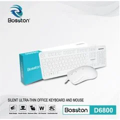 Combo Phím Chuột Có Dây Bosston D6800 Hồng – d6800hong