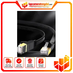 Cáp mạng 11264 10 NW106 UGREEN Cat 7 U/FTP Lan Cable Flat Design 8m (Black)