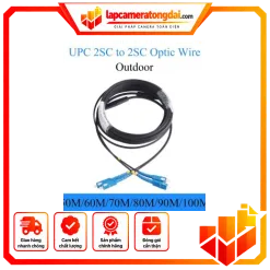 Dây nhảy quang Outdoor 2.0mm 2FO, bó mềm CÓ Amored(lớp kẽm) SC/UPC-SC/UPC, 70M