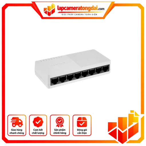 Swich Hikvision 8-Port DS-3E0108D-O