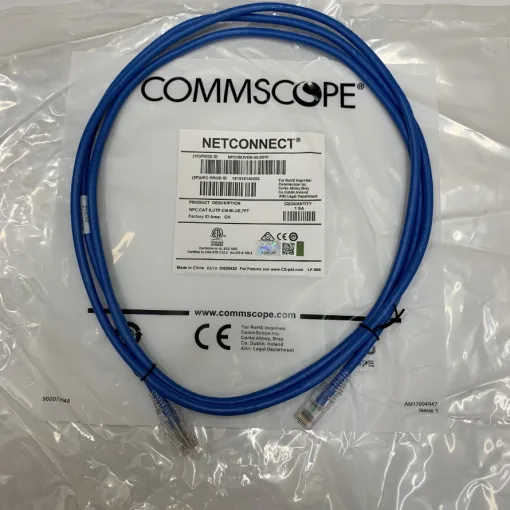 NPC06UVDB-XX007F ''NPC RJ45 Patch Cord, category 6, Unshielded, CM (PVC), 7FT (XX = BL: Blue, RD: Red, YL: Yellow)'' ''CommScope /China