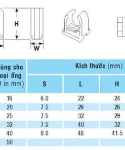 Kẹp đỡ ống phi 25