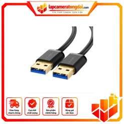 90576 UGREEN USB-A 3.0 Male to Male Cable 3m (Black) – 90576UGREN
