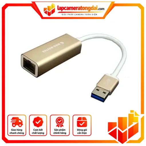 Cáp USB 3.0 sang LAN KINGMASTER
