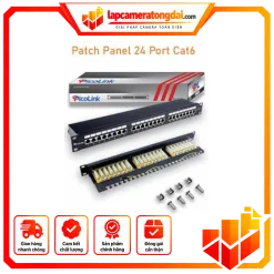 Patch Panel 24 Port 1U Cat6 Chống nhiễu