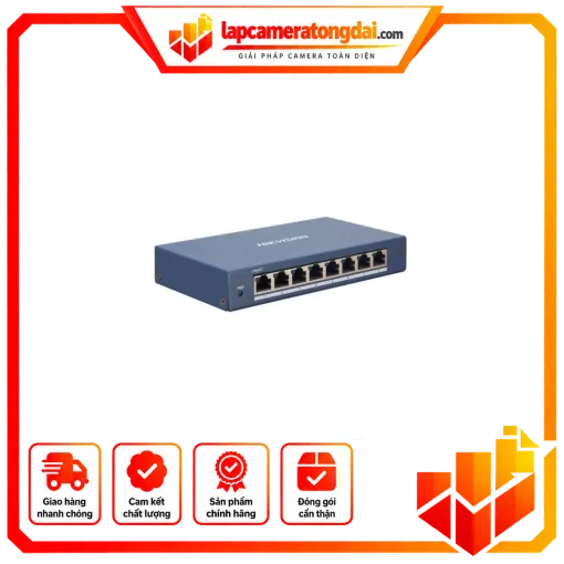 Switch mạng Gigabit 8 cổng HIKVISION DS-3E1508-EI