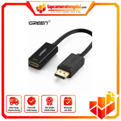 Bộ chuyển đổi DisplayPort sang HDMI hỗ trợ 4K, màu đen Ugreen ( 40363)