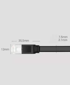 Cáp mạng bấm sẵn UTP CAT6 dẹt 1M (NW101) Ugreen 50184 – CUG50184
