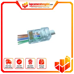 Modular plug đầu RJ45 Cat.5e/Cat.6 dạng xuyên thấu PowerMAX Pass Through – HXTHCAT6