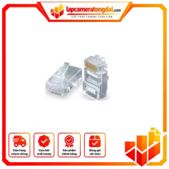 Modular plug đầu RJ45 Cat.5e/Cat.6 dạng xuyên thấu PowerMAX Pass Through – HXTHCAT6