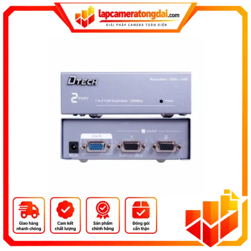 Box Chuyển Multi Vga 1 ra 2 Dtech