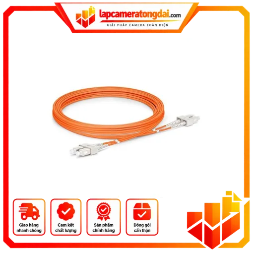 Dây nhảy quang SC/PC-SC/PC, DX, OM2(50/125), 2.0mm, 3Mt – DNHAY SC-PC3M