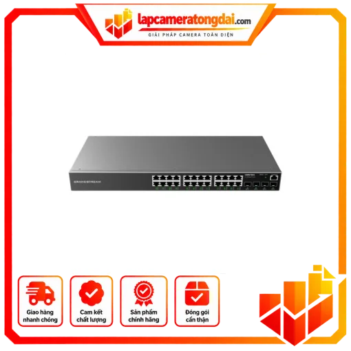 Switch chia mạng 24 cổng Gigabit GWN7803