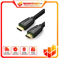 Dây HDMI 2.0 đồng 100%, 19+1 dài 10M, màu đen Ugreen (40414)