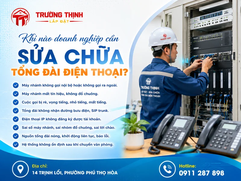 Khi nào doanh nghiệp cần sửa chữa tổng đài điện thoại?