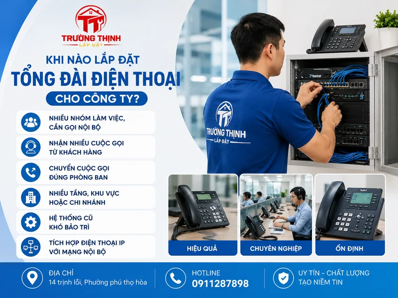 Khi nào nên lắp đặt tổng đài điện thoại cho công ty?
