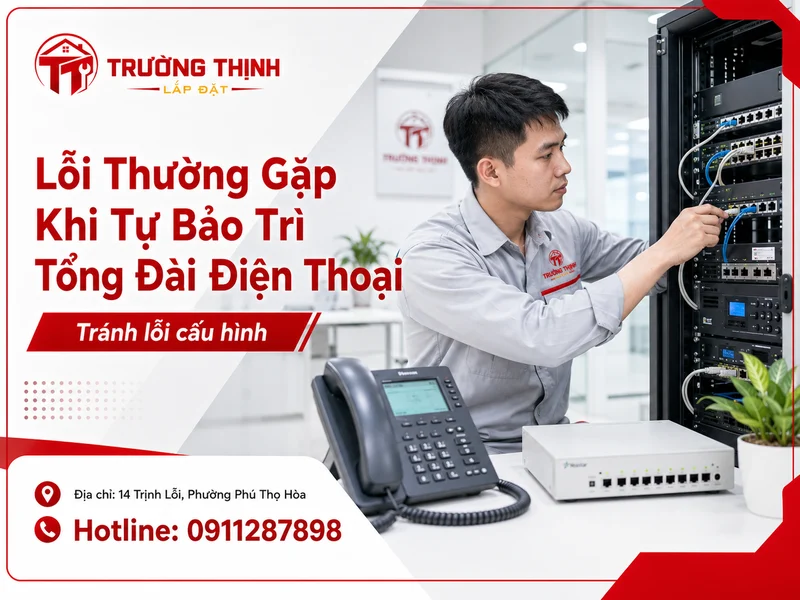 Những lỗi thường gặp khi tự bảo trì tổng đài điện thoại