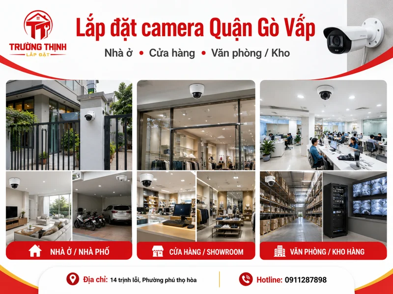 Phạm vi Lắp đặt camera Quận Gò Vấp theo từng nhu cầu